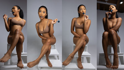 petite women figure reference stock image